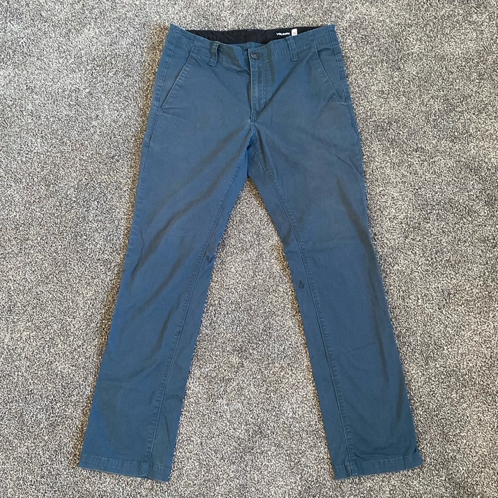 Volcom Men’s Cotton Pants 32W 30L Navy Blue
